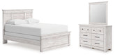 Hoover Furniture Outlet - Ashley Furniture - Makidern Queen Panel Bed, Dresser and Mirror - Queen Panel Bed, Dresser and Mirror - PCB1171B3