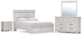 Hoover Furniture Outlet - Ashley Furniture - Makidern Queen Panel Bed, Dresser, Mirror and Nightstand - Queen Panel Bed, Dresser, Mirror and Nightstand - PCB1171B40