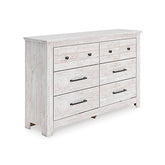 Hoover Furniture Outlet - Ashley Furniture - Makidern Dresser - Six Drawer Dresser - PCB1171-31