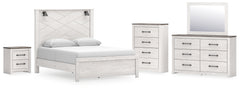 Hoover Furniture Outlet - Ashley Furniture - Gerridan Queen Panel Bed, Dresser, Mirror, Chest and Nightstand - Queen Panel Bed, Dresser, Mirror, Chest and Nightstand - B1190B37