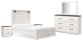 Hoover Furniture Outlet - Ashley Furniture - Gerridan Queen Panel Bed, Dresser, Mirror, and 2 Nightstands - Queen Panel Bed, Dresser, Mirror, and 2 Nightstands - B1190B17