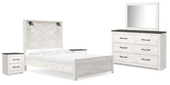 Hoover Furniture Outlet - Ashley Furniture - Gerridan Queen Panel Bed, Dresser, Mirror, and 2 Nightstands - Queen Panel Bed, Dresser, Mirror, and 2 Nightstands - B1190B17