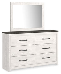 Gerridan King Panel Bed, Dresser, Mirror, Chest, and Nightstand