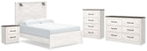 Hoover Furniture Outlet - Ashley Furniture - Gerridan Queen Panel Bed, Dresser, Chest and Nightstand - Queen Panel Bed, Dresser, Chest and Nightstand - B1190B26