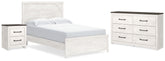 Hoover Furniture Outlet - Ashley Furniture - Gerridan Queen Panel Bed, Dresser and Nightstand - Queen Panel Bed, Dresser and Nightstand - B1190B21