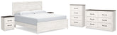 Hoover Furniture Outlet - Ashley Furniture - Gerridan King Panel Bed, Dresser, Chest and 2 Nightstands - King Panel Bed, Dresser, Chest and 2 Nightstands - B1190B27