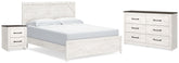 Hoover Furniture Outlet - Ashley Furniture - Gerridan King Panel Bed, Dresser and Nightstand - King Panel Bed, Dresser and Nightstand - B1190B23