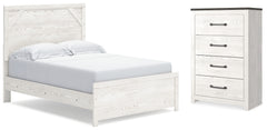 Hoover Furniture Outlet - Ashley Furniture - Gerridan Full Panel Bed and Chest - Full Panel Bed and Chest - B1190B36