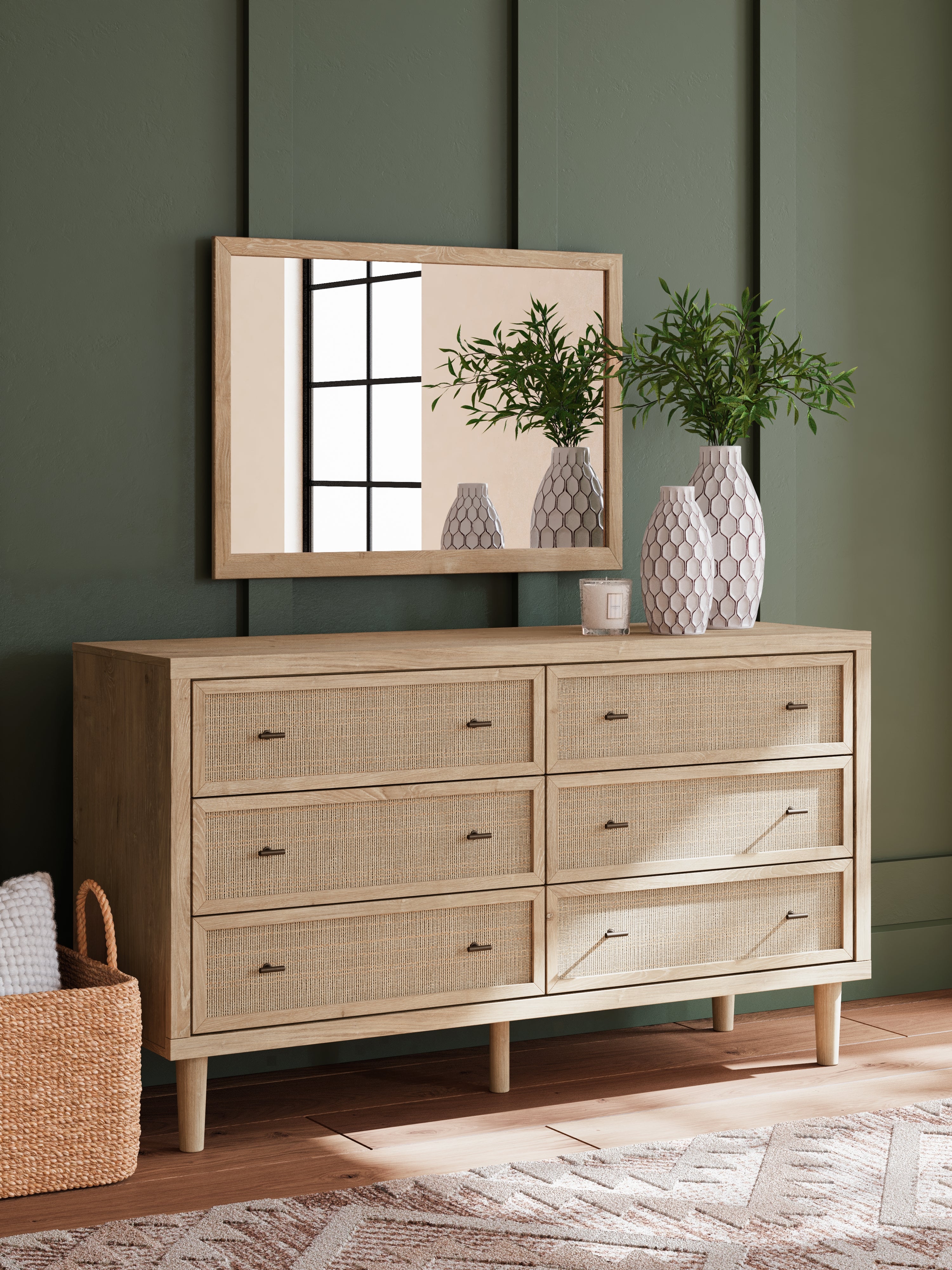 Hoover Furniture Outlet - Ashley Furniture - Cielden Dresser and Mirror - Dresser and Mirror - B1199B1