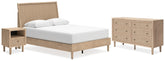 Hoover Furniture Outlet - Ashley Furniture - Cielden Queen Panel Bed, Dresser and Nightstand - Queen Panel Bed, Dresser and Nightstand - B1199B12