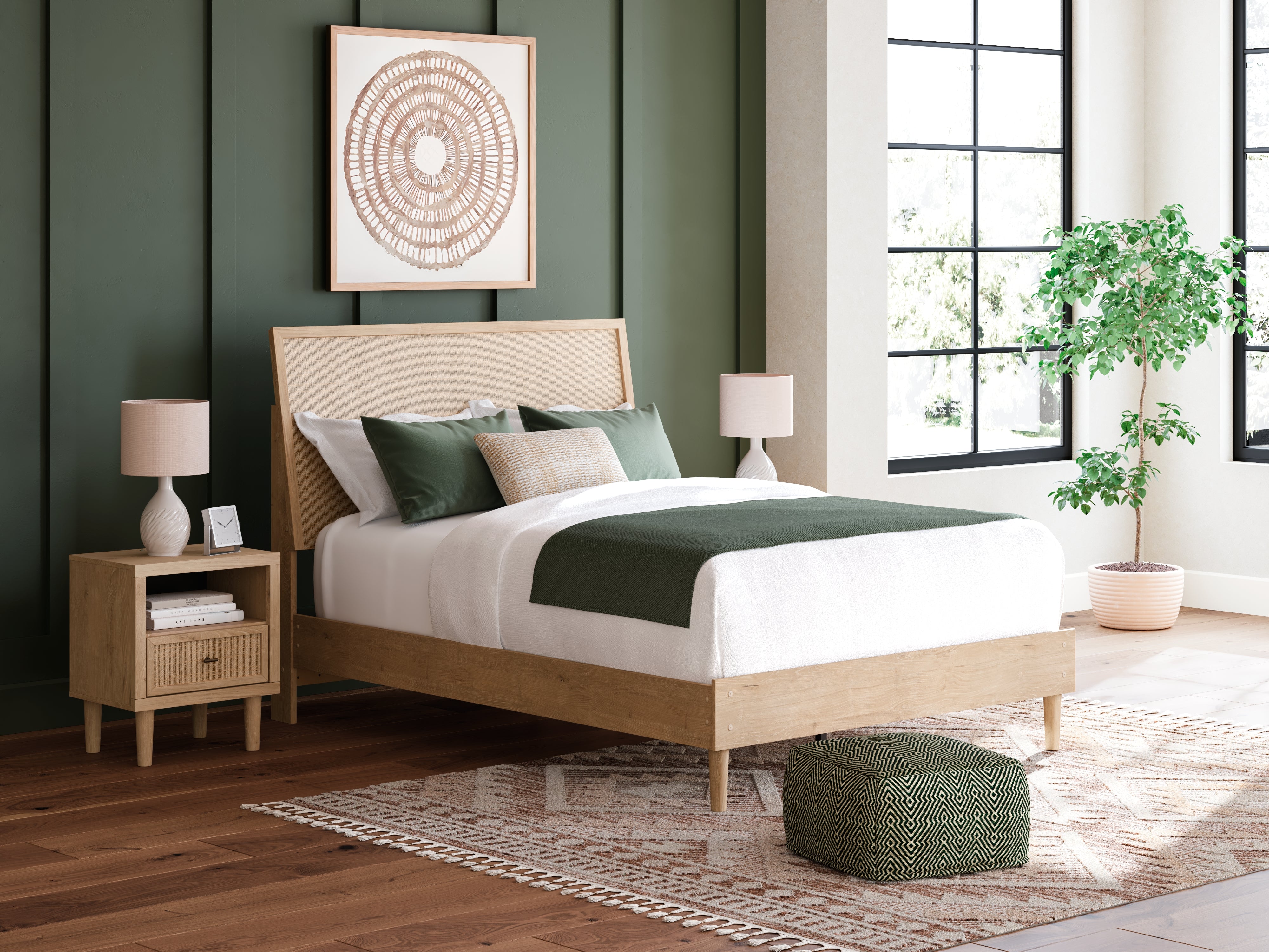 Hoover Furniture Outlet - Ashley Furniture - Cielden Queen Panel Bed - Queen Panel Bed - B1199B3