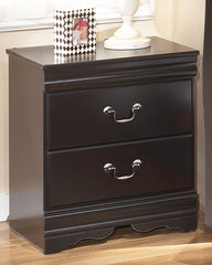 Hoover Furniture Outlet - Ashley Furniture - Huey Vineyard Nightstand - Two Drawer Night Stand - B128-92