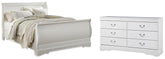 Hoover Furniture Outlet - Ashley Furniture - Anarasia Queen Sleigh Bed and Dresser - Queen Sleigh Bed and Dresser - B129B24