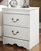 Hoover Furniture Outlet - Ashley Furniture - Anarasia Nightstand - Two Drawer Night Stand - B129-92