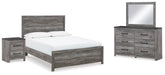 Hoover Furniture Outlet - Ashley Furniture - Bronyan Queen Panel Bed, Dresser, Mirror and Nightstand - Queen Panel Bed, Dresser, Mirror and Nightstand - B1290B5