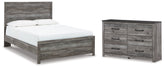 Hoover Furniture Outlet - Ashley Furniture - Bronyan Queen Panel Bed and Dresser - Queen Panel Bed and Dresser - B1290B11