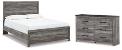 Hoover Furniture Outlet - Ashley Furniture - Bronyan Queen Panel Bed and Dresser - Queen Panel Bed and Dresser - B1290B11