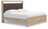Hoover Furniture Outlet - Ashley Furniture - Kinlanni King Upholstered Platform Bed - King Upholstered Platform Bed - PCB1360B16