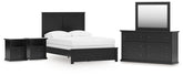 Hoover Furniture Outlet - Ashley Furniture - Maribel Full Panel Bed with Dresser, Mirror and 2 Nightstands - Full Panel Bed with Dresser, Mirror and 2 Nightstands - B138B77