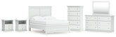 Hoover Furniture Outlet - Ashley Furniture - Bostwick Shoals Full Panel Bed, Dresser, Mirror, Chest, and 2 Nightstands - Full Panel Bed, Dresser, Mirror, Chest, and 2 Nightstands - B139B62