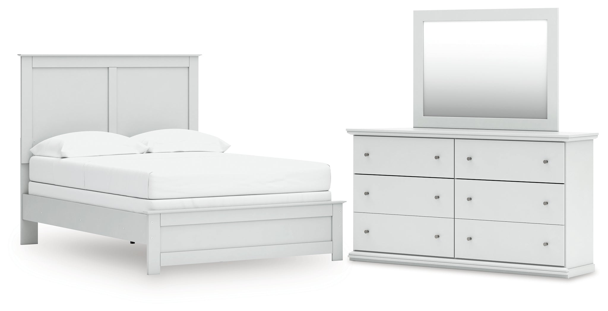 Hoover Furniture Outlet - Ashley Furniture - Bostwick Shoals Full Panel Bed, Dresser and Mirror - Full Panel Bed, Dresser and Mirror - B139B48