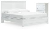 Hoover Furniture Outlet - Ashley Furniture - Bostwick Shoals King Panel Bed and Chest - King Panel Bed and Chest - B139B63