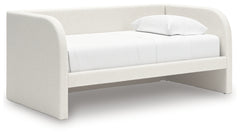 Arloster Twin Upholstered Day Bed, Dresser and Mirror