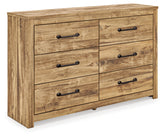 Hoover Furniture Outlet - Ashley Furniture - Maystonna Dresser - Six Drawer Dresser / Brown - PCB1580-31