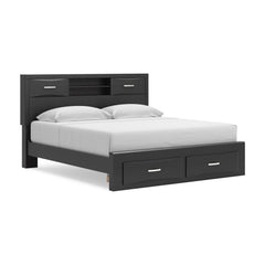 Stabotta King Bookcase Storage Bed