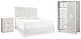 Hoover Furniture Outlet - Ashley Furniture - Paxberry King Panel Bed, Chest and Nightstand - King Panel Bed, Chest and Nightstand - B181B32