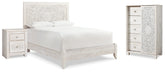 Hoover Furniture Outlet - Ashley Furniture - Paxberry Queen Panel Bed, Chest and Nightstand - Queen Panel Bed, Chest and Nightstand - B181B28