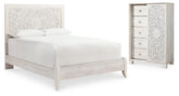 Hoover Furniture Outlet - Ashley Furniture - Paxberry Queen Panel Bed and Chest - Queen Panel Bed and Chest - B181B21