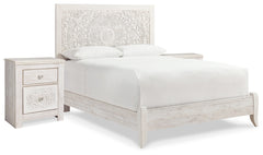 Hoover Furniture Outlet - Ashley Furniture - Paxberry Queen Panel Bed and 2 Nightstands - Queen Panel Bed and 2 Nightstands - B181B30
