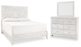 Hoover Furniture Outlet - Ashley Furniture - Paxberry King Panel Bed, Dresser and Mirror - King Panel Bed, Dresser and Mirror - B181B9