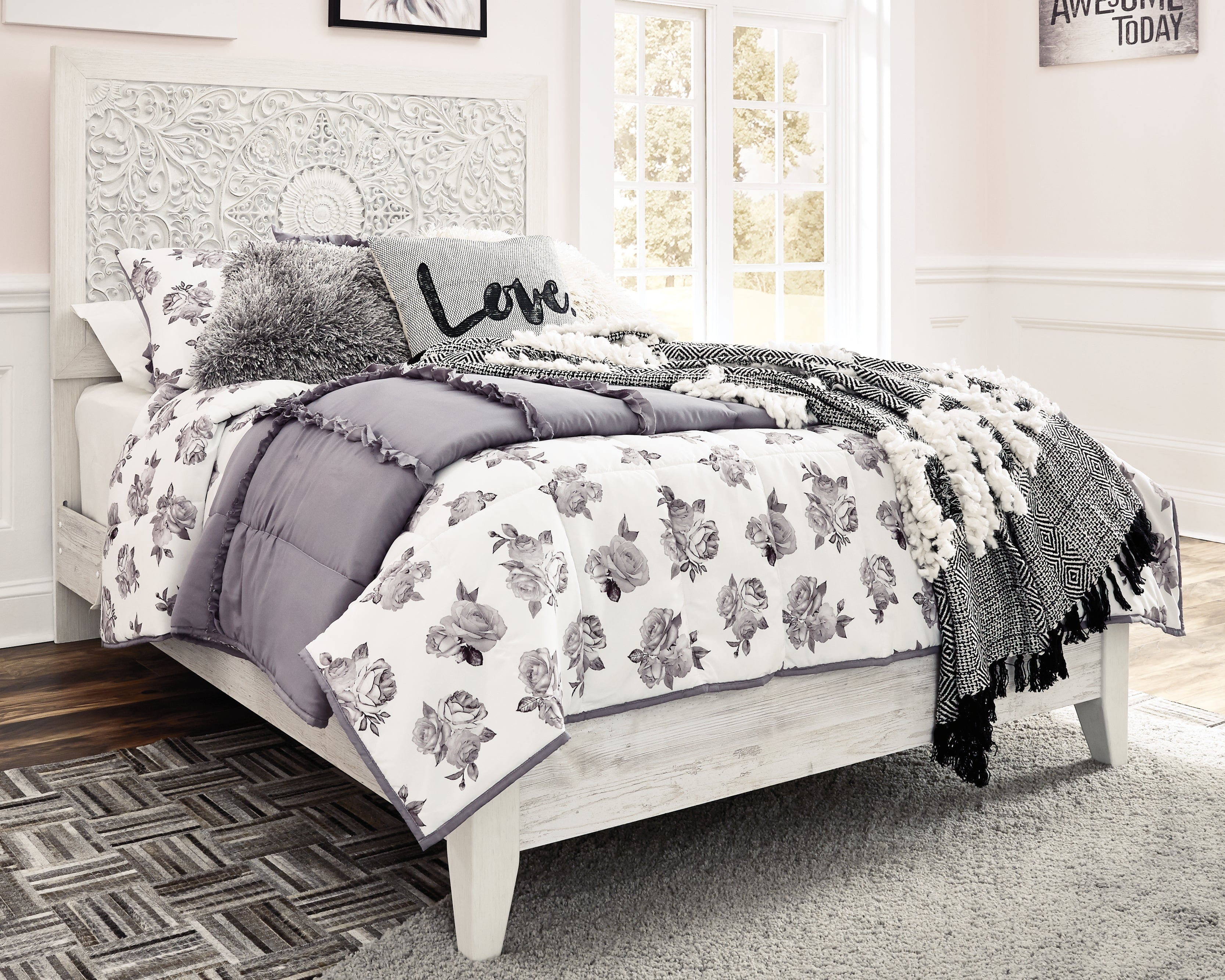Hoover Furniture Outlet - Ashley Furniture - Paxberry Full Panel Bed - Full Panel Bed - B181B2