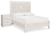 Hoover Furniture Outlet - Ashley Furniture - Paxberry Full Panel Bed and Nightstand - Full Panel Bed and Nightstand - B181B20