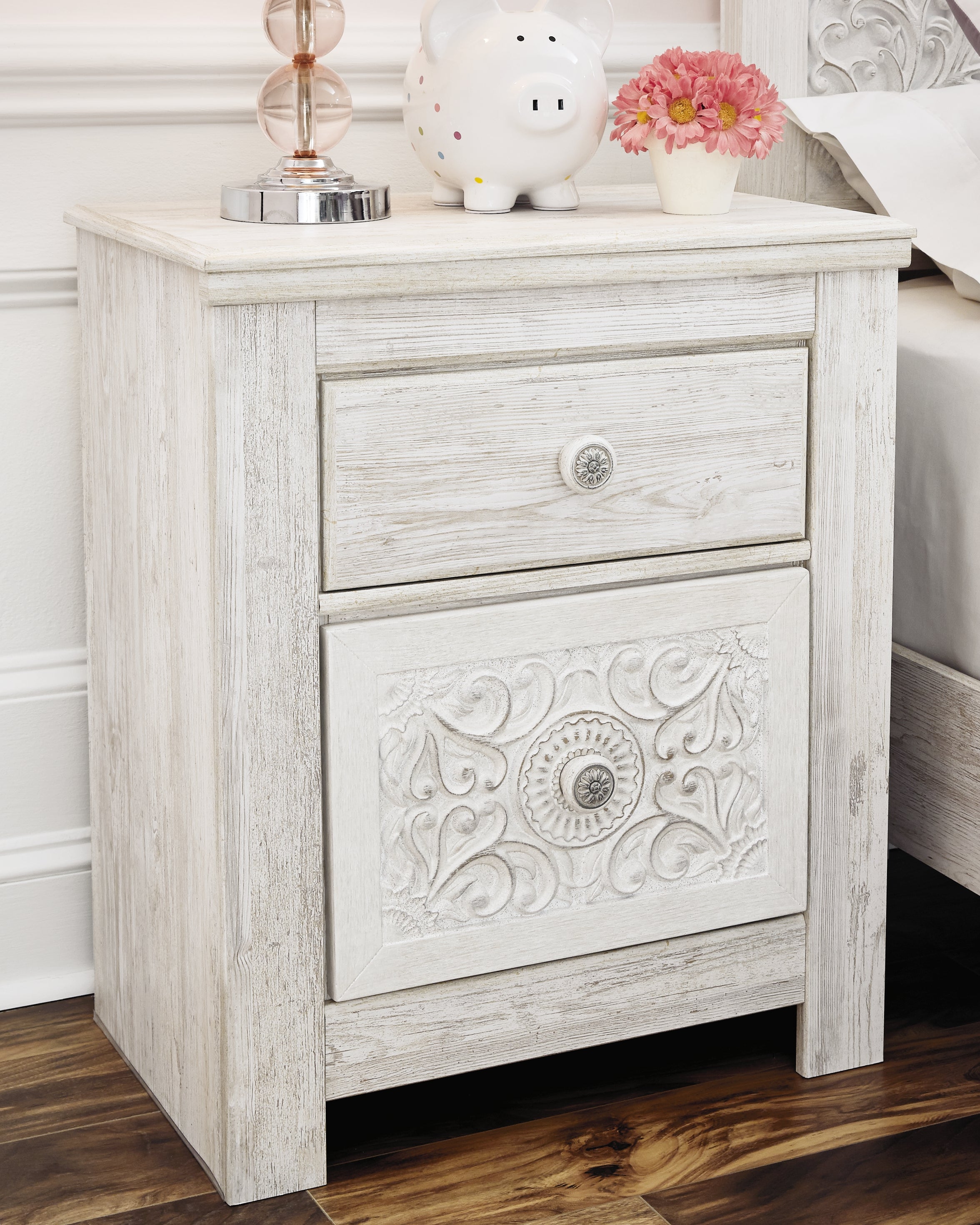Hoover Furniture Outlet - Ashley Furniture - Paxberry Nightstand - Two Drawer Night Stand - B181-92