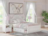 Hoover Furniture Outlet - Ashley Furniture - Kozlani Full Upholstered Panel Bed with Storage - Full Upholstered Panel Bed with Storage - PCB1819B18
