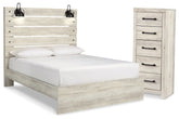 Hoover Furniture Outlet - Ashley Furniture - Cambeck Queen Panel Bed and Chest - Queen Panel Bed and Chest - B192B121