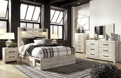 Hoover Furniture Outlet - Ashley Furniture - Cambeck Queen Panel Storage Bed, Dresser, Mirror, Chest and 2 Nightstands - Queen Panel Storage Bed, Dresser, Mirror, Chest and 2 Nightstands - B192B100