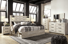 Hoover Furniture Outlet - Ashley Furniture - Cambeck King Panel Bed with Storage, Dresser, Mirror, Chest and 2 Nightstands - King Panel Bed with Storage, Dresser, Mirror, Chest and 2 Nightstands - B192B78