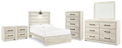 Hoover Furniture Outlet - Ashley Furniture - Cambeck Full Panel Bed, Dresser, Mirror, Chest and 2 Nightstands - Full Panel Bed, Dresser, Mirror, Chest and 2 Nightstands - B192B126