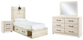 Hoover Furniture Outlet - Ashley Furniture - Cambeck Twin Storage Bed, Dresser, Mirror and Nightstand - Twin Storage Bed, Dresser, Mirror and Nightstand - B192B106