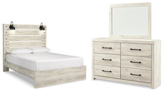 Hoover Furniture Outlet - Ashley Furniture - Cambeck Queen Panel Bed, Dresser and Mirror - Queen Panel Bed, Dresser and Mirror - B192B22