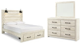 Hoover Furniture Outlet - Ashley Furniture - Cambeck Queen Panel Storage Bed, Dresser and Mirror - Queen Panel Storage Bed, Dresser and Mirror - B192B62
