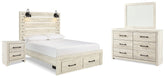 Hoover Furniture Outlet - Ashley Furniture - Cambeck Queen Panel Storage Bed, Dresser, Mirror and Nightstand - Queen Panel Storage Bed, Dresser, Mirror and Nightstand - B192B74