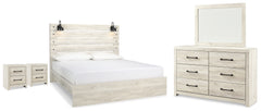 Hoover Furniture Outlet - Ashley Furniture - Cambeck King Panel Bed, Dresser, Mirror and 2 Nightstands - King Panel Bed, Dresser, Mirror and 2 Nightstands - B192B130