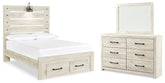 Hoover Furniture Outlet - Ashley Furniture - Cambeck Full Storage Bed, Dresser and Mirror - Full Storage Bed, Dresser and Mirror - B192B129