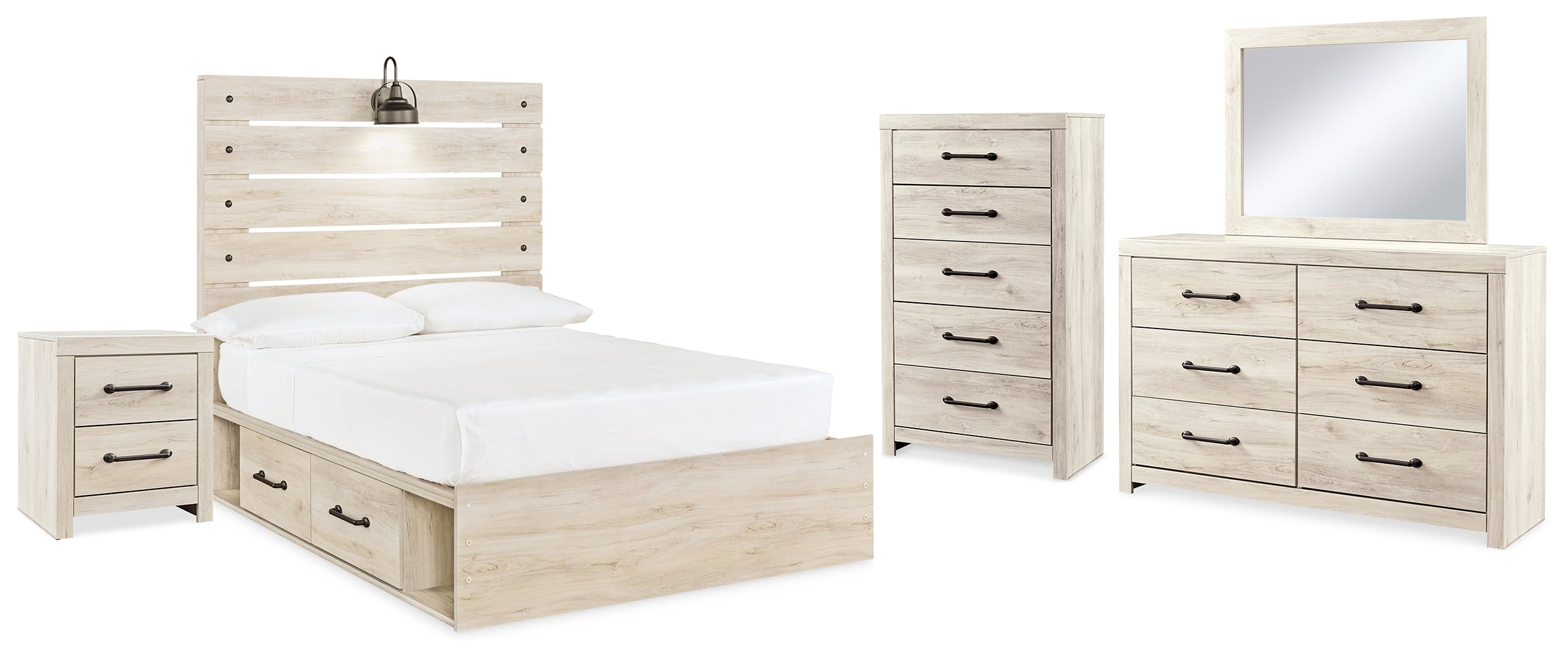 Hoover Furniture Outlet - Ashley Furniture - Cambeck Full Panel Bed, Dresser, Chest and Nightstand - Full Panel Bed, Dresser, Chest and Nightstand - B192B85