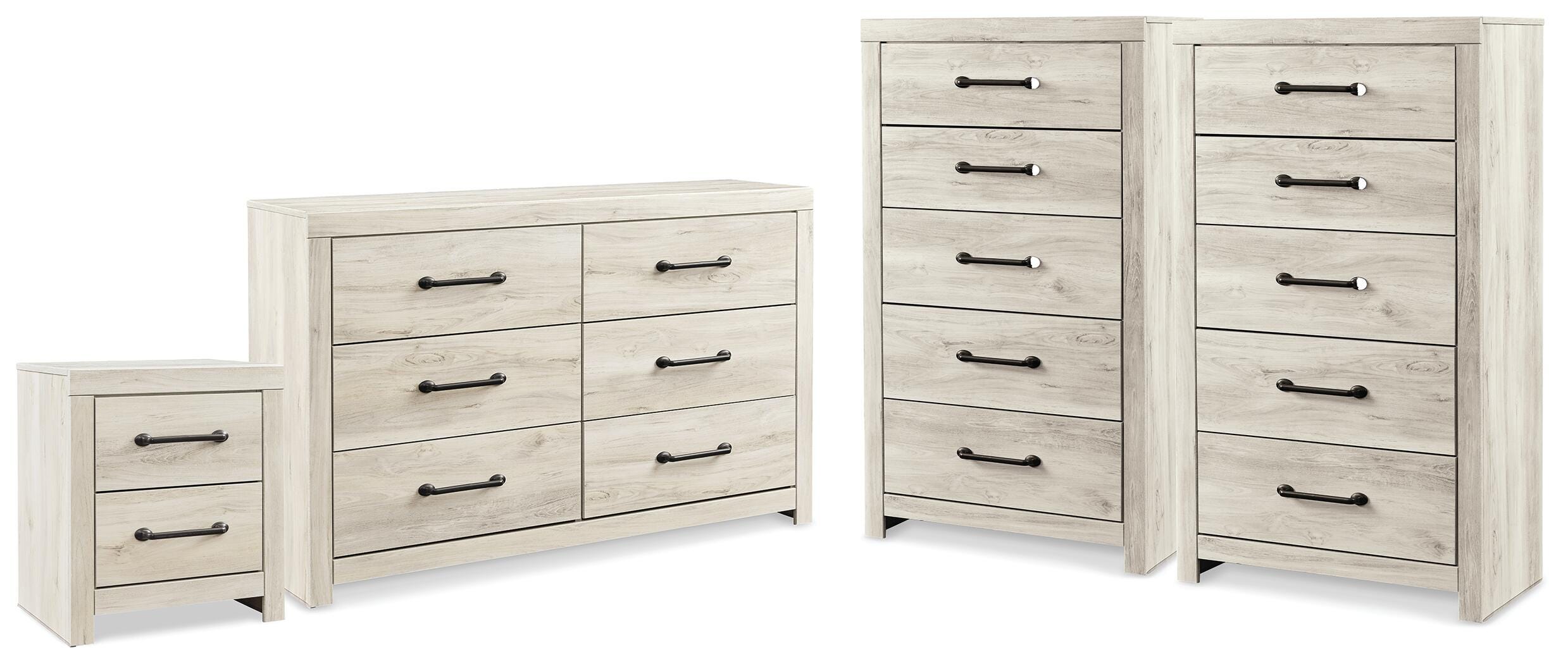 Hoover Furniture Outlet - Ashley Furniture - Cambeck Dresser, 2 Chests and 1 Nightstand - Dresser, 2 Chests and 1 Nightstand - B192B144